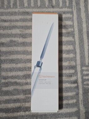 Nachtmann DeskTop Crystal Letter Opener Glass Handle Chrome Silver Office Desk